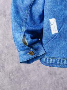 Chaqueta cálida con forro térmico y estampado digital 3D para niños preadolescentes