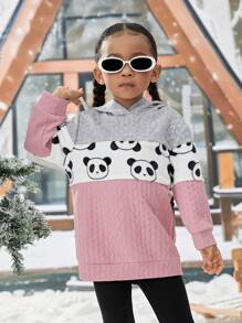 Áo nỉ in hình gấu trúc phối màu dành cho bé gái - Nhiều màu - Xem 1