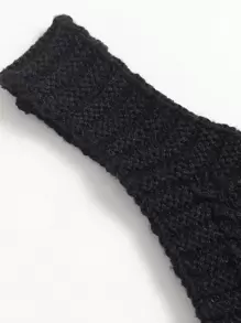 SHEIN Unity Solid Crop Knit Top - Multicolor - View 6