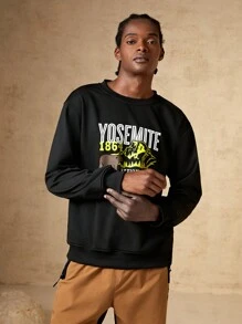 In My Nature In My Nature Uomo Pullover con grafica lettera esterno