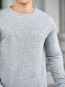 GENTILAND 男士字母圖案衛衣和衛褲 - 彩色 - 查看 6