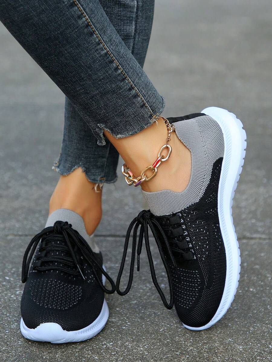 女性運動鞋 - 黑色 - 查看 1