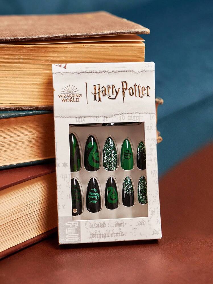 HARRY POTTER X SHEIN ハリー・ポッター スリザリン 柄 つけ爪セット