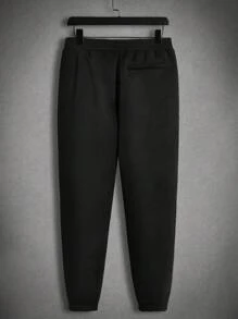 Manfinity EMRG Men Skeleton Print Zip Up Hoodie & Sweatpants - Black - View 9