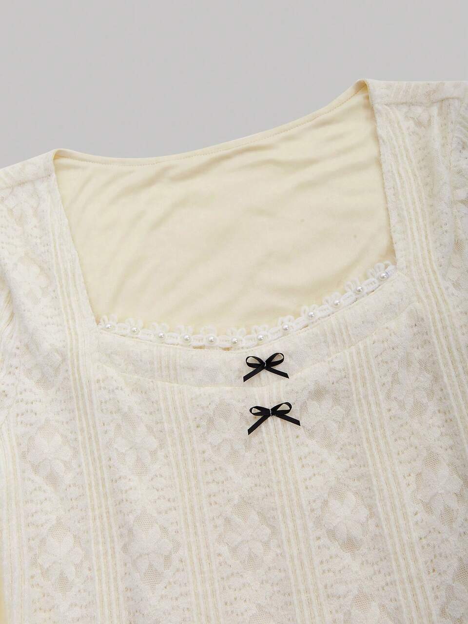 Solid Bow Front A-line Dress