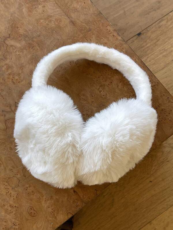 DAZY Solid Color Fluffy Ear Muffs SHEIN USA