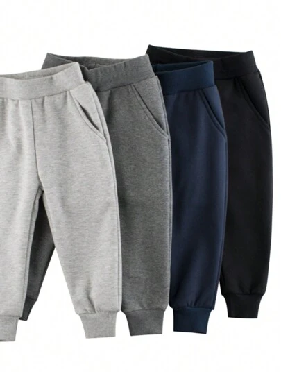 Young Boy's Winter Warmth Thermal Lined Sports Pants