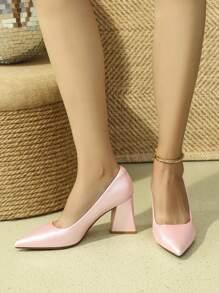 Women Pink High Heels - Baby Pink - View 5
