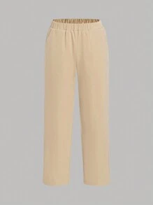 SHEIN 男大童素色西裝外套&前蝴蝶結襯衫和褲子