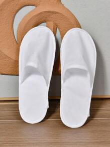 Disposable Slippers, Household One-time Use Slippers - White - View 4