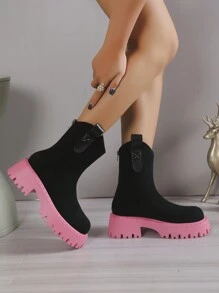 Của phụ nữ Giày ống thời trang - màu đen - Xem 1