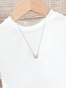 SHEIN 女大童T恤&紙袋腰腰帶長褲 - 白色 - 查看 3