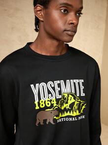 In My Nature In My Nature Uomo Pullover con grafica lettera esterno