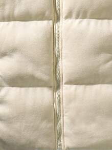 Veste matelassée avec zip et cordon de serrage à la taille pour homme