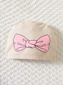 SHEIN Baby Girl Casual Cartoon Pattern Jumpsuit And Hat, For Christmas