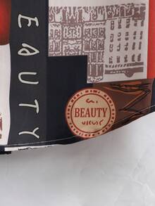 Manfinity Men Letter Graphic Shirt Without Tee - Multicolor - View 4