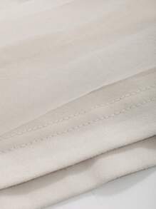 DAZY Top de cuello alto de malla unicolor - Albaricoque - Ver 9