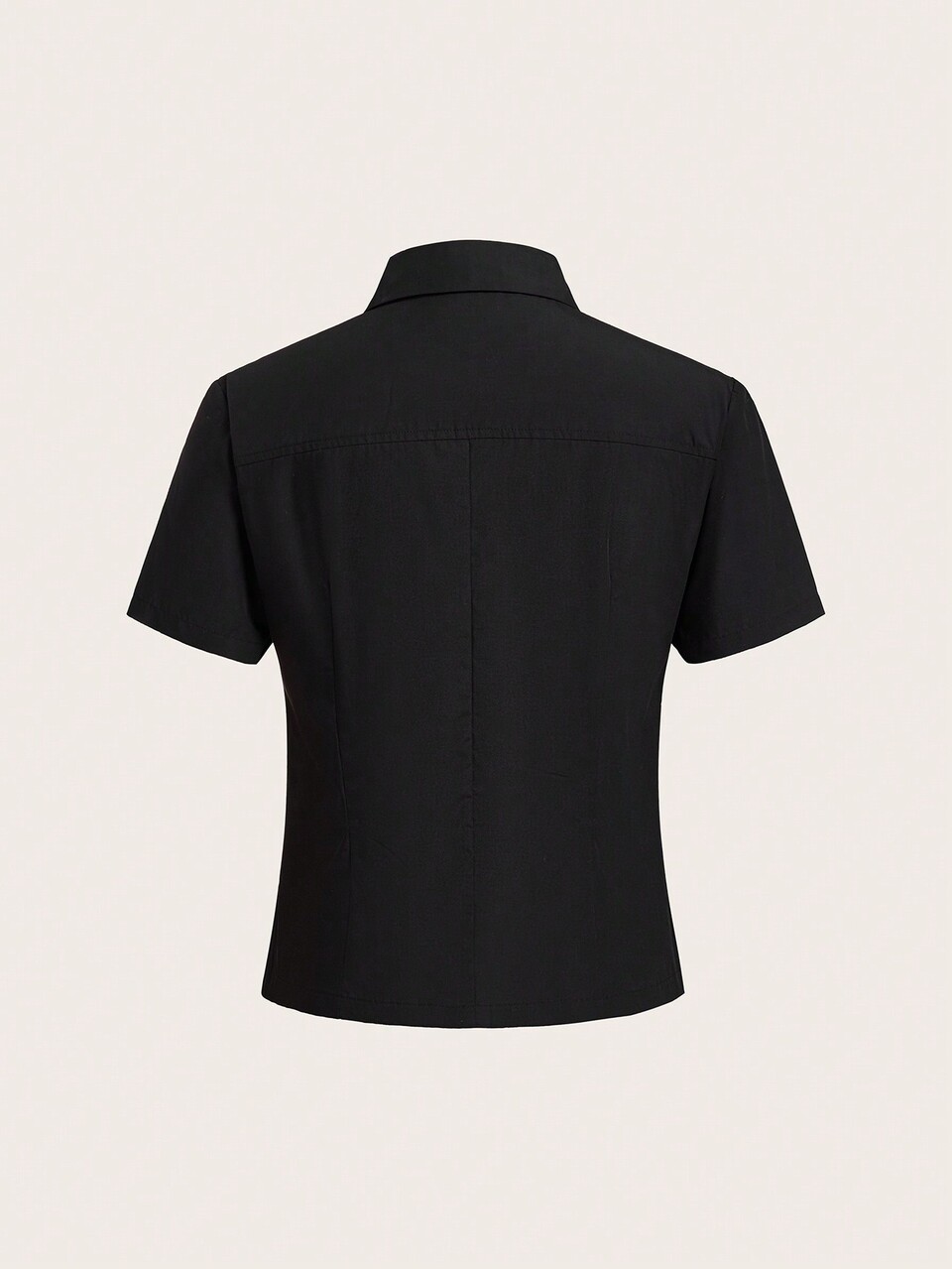 Letter Graphic Zip Detail Shirt