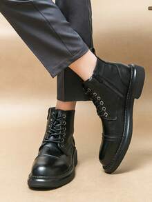 男士靴子 - 黑色 - 查看 4