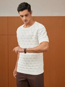 Manfinity VCAY Men Pointelle Knit Top
