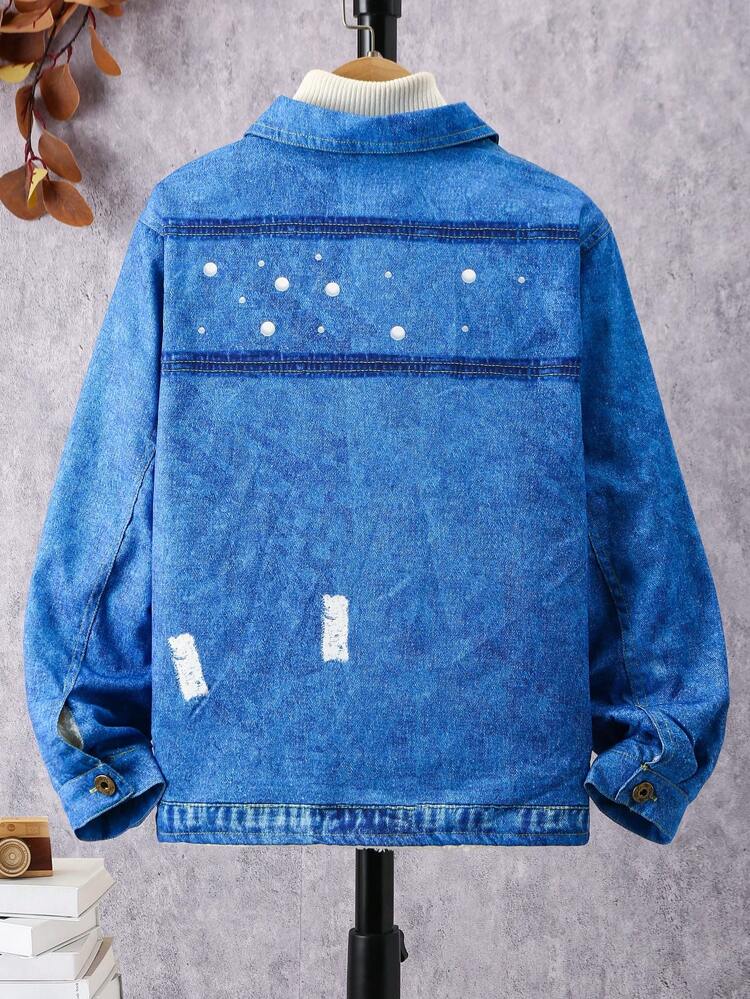 Tween Boys' 3D Digital Printed Thermal Lined Warm Jacket