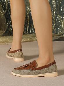 女性平底鞋 - 卡其色 - 查看 2