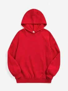 少女标语和蝴蝶印花卫衣 - 紅色 - 查看 2