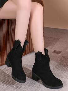 女士們時髦靴子 - 黑色 - 查看 4