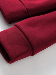 Manfinity Homme Men Slogan Graphic Drop Shoulder Sweatshirt - Red - View 5