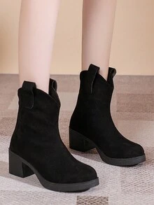 女士們時髦靴子 - 黑色 - 查看 5