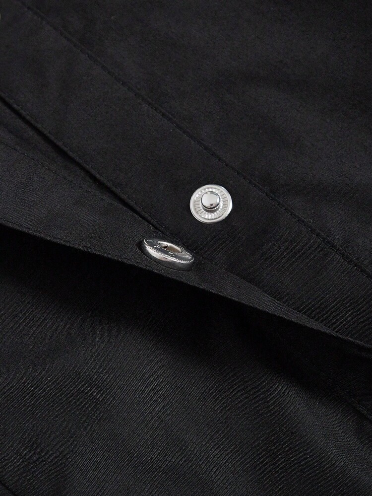 Letter Graphic Zip Detail Shirt