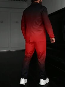 Manfinity AFTRDRK 男士漸層西裝領西裝外套&西裝褲 - 彩色 - 查看 2