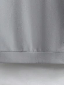 Manfinity Homme 男士撞色加絨內裏運動衫 - 灰色 - 查看 3