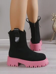 Của phụ nữ Giày ống thời trang - màu đen - Xem 3