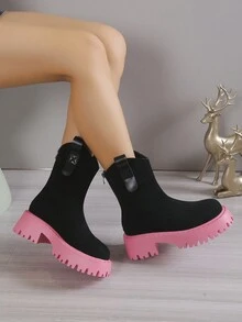 Của phụ nữ Giày ống thời trang - màu đen - Xem 6