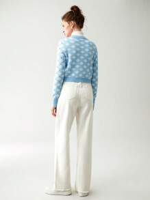 Chiquease 愛心圖案前紐扣開襟衫