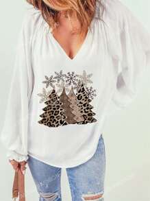 Blouse Imprimé Noël