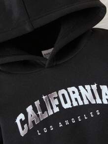 Baby Jungen Buchstaben Grafik, Hoodie mit & Weste-Jacke mit & Hose