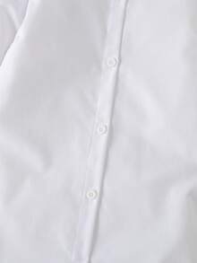 SHEIN 女小童熊&字母刺繡下擺開叉套頭衫和襯衫洋裝 - 彩色 - 查看 8