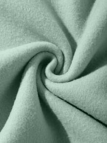 SHEIN EZwear Plus Leopard & Letter Graphic Thermal Pullover - Green - View 3