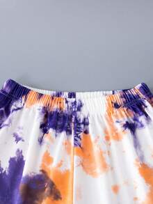 男大童紮染拉鏈連帽衫和運動褲不帶T恤 - 彩色 - 查看 6