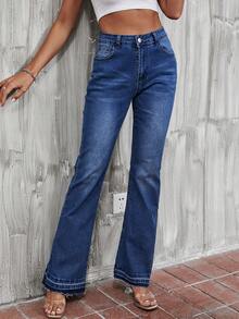 Cao eo Quần ống loe - Rửa tối - Xem 3