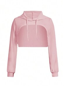 SHEIN Conjunto deportivo de color liso, ropa de entrenamiento ajustada - Multicolor - Ver 2