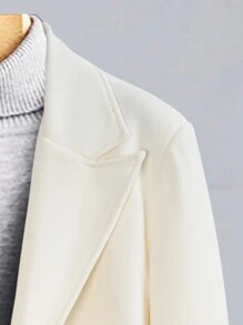 Manfinity Homme Men Double Breasted Overcoat - Beige - View 3