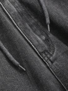 DAZY Flap Pocket Side Cargo Jeans - Grey - View 3