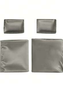 Satin Sheet Set - Light Grey - View 4