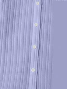 SHEIN 女大童素色前紐扣襯衫 - 淡紫色 - 查看 6