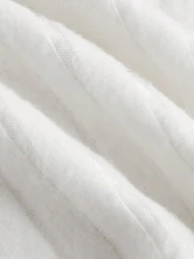 SHEIN MOD Trang trí Fuzzy Cami ngọn - trắng - Xem 4