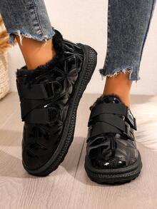 Women's Fashionable All-match Snow Boots - Black - View 6