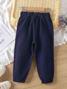 Young Boy Slant Pocket Corduroy Sweatpants